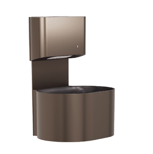 Ce porte-serviettes élégant en métal doré présente un design moderne à ouverture supérieure pour un accès facile. Disponible à prix de gros. - Product Image 4