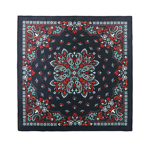 Pañuelo Personalizado de Algodón 100% con Estampado Digital, Diseño Étnico, Cuadrado, Económico y de Venta Caliente, con Logotipo Personalizado, Agradable al Tacto - Product Image 3