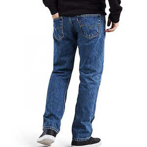 Classic Denim <b>Jeans</b> Men Straight Fit Stylish Casual Pants Durable Comfortable Fashion Premium Quality Blue Denim <b>Jeans</b> - Product Image 2