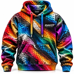 Custom Oversized Pullover <b>Hoodie</b> <b>Men</b> Heavyweight 250g Polyester Fleece Quick Dry Premium Quality Streetwear Winter Front Pocket - Product Image 6