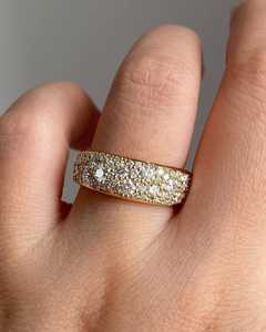 แหวนเพชรทรงกลมเพาะเลี้ยงในห้องปฏิบัติการระดับพรีเมียม ดีไซน์แบบ Eternity Band สำหรับทุกเพศ ทองคำแท้ 14K เครื่องประดับแต่งงานทันสมัยสำหรับแฟนสาว - Product Image 1