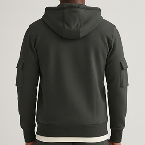 Sudaderas con Capucha Básicas para Hombre, Personalizadas al por Mayor, Transpirables, de Invierno, con Efecto Desgastado, Bordadas y con Cuentas, de Gran Tamaño, 100% Algodón de Alto Gramaje - Product Image 5