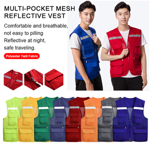Best Selling Slim-fit Camping <b>Vests</b> Custom Logo Windproof Unisex Polyester <b>Utility</b> <b>Vests</b> for Outdoor - Product Image 4