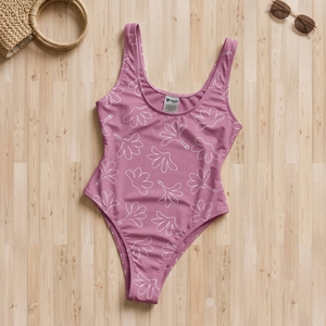 Maillot de bain une pièce personnalisé pour femme à faible MOQ, col ras du cou, coupe haute, string, impression par transfert thermique, été - Product Image 5