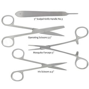 Ensemble d'instruments chirurgicaux généraux de haute qualité en acier inoxydable allemand, kit d'instruments manuels pour bloc opératoire hospitalier - Product Image 4