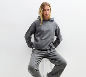 Ensemble de survêtement décontracté pour femme : sweat-shirt à col roulé gaufré à manches longues et pantalon uni, idéal pour le yoga et le fitness - Product Image 2