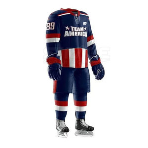 Hot Sale Eco-Friendly Lightweight Breathable Polyester Ice Hockey Uniform with Modern <b>Athletic</b> Design Customizable Colors Sizes - Product Image 2