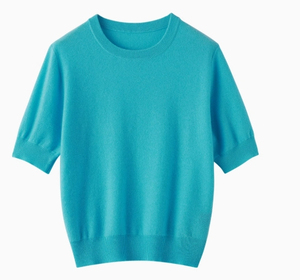 Camiseta informal de verano con estampado para mujer, Tops de algodón transpirables, ropa cómoda y ligera de manga corta - Product Image 2