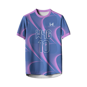 Maillots de football personnalisés pour hommes, séchage rapide, respirants, 100% polyester, logos personnalisés, noms d'équipe, numéros, impression par transfert thermique - Product Image 5