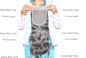 Extensions de cheveux humains indiens naturels non traités, ondulés profonds, qualité HD, 7*7, lisses, vente en gros, prix abordable - Product Image 3
