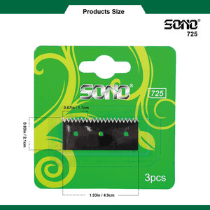 Juego de 3 Cuchillas de Repuesto de Acero SONO 725 para Cortadora de Cabello - Product Image 4