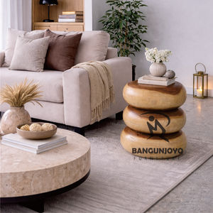 Mesa de Centro Moderna de Madera Maciza Ecológica, Duradera, Hecha a Mano, Móvil, Multifuncional y Fácil de Limpiar para el Hogar y la Comedor - Product Image 4