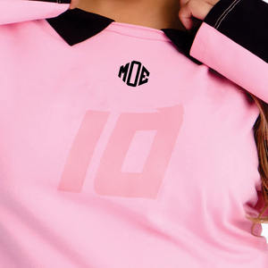 Jersey Corto de Fútbol Americano para Mujer, de Primera Calidad, Manga Larga, Malla Deportiva, Transpirable, Estilo Deportivo, OEM, Hecho en EE. UU. - Product Image 6