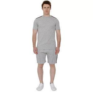 Camiseta y Pantalones Cortos de Verano para Hombre, Diseño Nuevo, Personalizados, de Marca Privada, de Algodón, Estilo Urbano, Bordados, Transpirables - Product Image 4