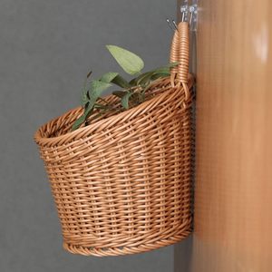 Cesta de Almacenamiento de Bambú de Alta Calidad, Diseño Redondo Multiusos y Ecológico con Asas para Decoración del Hogar - Product Image 1