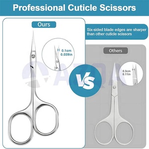 Tijeras para Cutículas de Acero Inoxidable Premium de 4.09 Pulgadas, Herramienta Profesional de Precisión para Manicura y Cuidado de Uñas, Venta al Por Mayor - Product Image 3