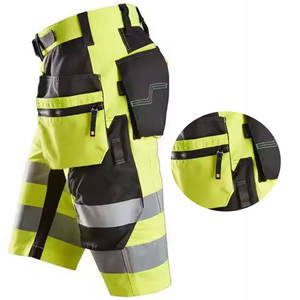 Pantalones Cortos de Trabajo de Verano para Hombre, Transpirables, Impermeables, Reflectantes de Alta Visibilidad, con Cordones, Estilo Hip Hop, Más Vendidos - Product Image 5