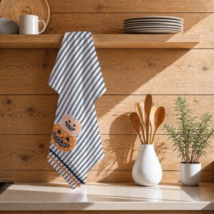 Embroidered Patch <b>Work</b> Design Quick-Dry High Quality Cotton Kitchen Towel for Kitchen Cleaning. - Product Image 1