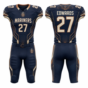 Uniforme de Fútbol Americano Personalizado con Número, Venta al por Mayor, Ropa Promocional para Eventos Escolares, Universitarios, Comunitarios, Academias, Clubes Deportivos, Equipos - Product Image 4