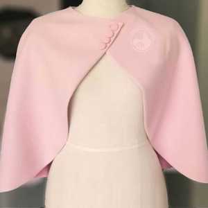 Jack <b>and</b> Jill Vintage Capelet Pink Women Elegant Short Sleeve Classic Retro <b>Shawl</b> Formal Event Fashion <b>Wrap</b> - Product Image 1