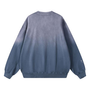 เสื้อสเวตเชิ้ตคอกลมโอเวอร์ไซส์ สีพื้น ผ้าถัก ทรงพอดีตัว สวมใส่ได้ทั้งชายและหญิง สไตล์ลำลอง สำหรับฤดูใบไม้ร่วง ผลิตจากผ้าฝ้าย 100% - Product Image 2