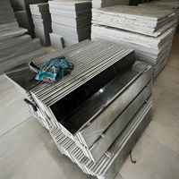 Dalles de granit noir modernes pour rebords de fenêtre de salon, seuils, bordures de piscine, cadres de portes, meneuses en pierre, profilés sur mesure