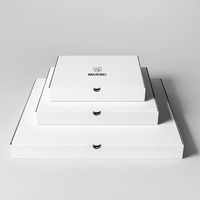 Boîte à pizza premium avec logo personnalisé |   Emballage alimentaire résistant à la graisse pour plats à emporter |   Papier ondulé pour restaurant