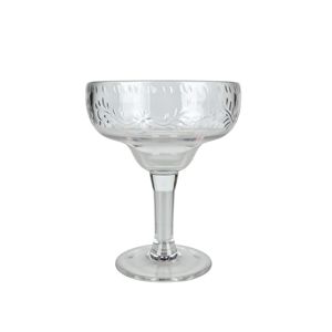 <b>Plastic</b> Vintage Patterned Margarita Cocktail <b>Glasses</b> - Product Image 2