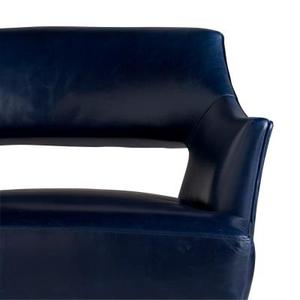 Fauteuil d'appoint moderne rembourré, chaise longue de détente avec pieds en bois massif pour salon, hôtel, appartement - Product Image 4