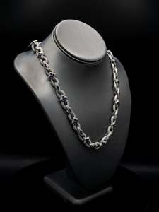 Collier cubain en moissanite style hip-hop 8 mm, en argent 925 plaqué rhodium, certifié, cadeau tendance unisexe - Product Image 6