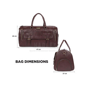 Bolsa de Viaje de Cuero de Diseño Premium con Costuras Resistentes y Amplio Espacio de Almacenamiento para Viajes de Fin de Semana - Product Image 3