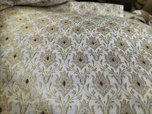 Tela de Seda Brocada Banarasi de Lujo para Ropa Masculina, Material para Sherwani de Boda Étnica, Seda Jacquard de Diseñador - Product Image 4