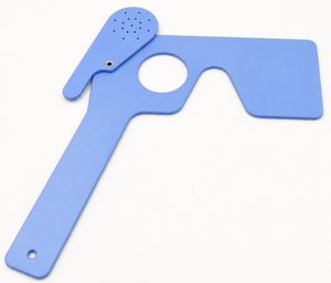 Flip-Augenklammer mit Loch für Sehprüfungen |   Manuelles Handgerät für Sehprüfungen zur Refraktionstests (Himmelblau) - Product Image 1