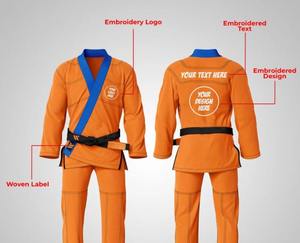 Uniforme de Jiu Jitsu Brasileño Premium 100% Algodón, Ropa de Entrenamiento de Artes Marciales, Ligero, Duradero, Transpirable, de Secado Rápido, BJJ - Product Image 6