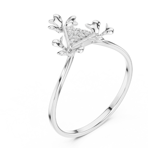 Shaped Embellished with Green Austrian <b>Crystal</b> <b>Rings</b> for Women Parties Weddings Engagements - Product Image 4