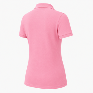 เสื้อโปโลผ้าฝ้ายผสมระบายอากาศสำหรับผู้หญิงระดับพรีเมียม น้ำหนักเบา นุ่มสบาย แขนสั้น เหมาะสำหรับใส่ในฤดูร้อน - Product Image 4