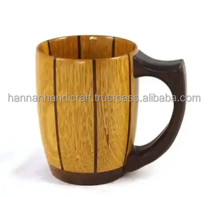 Tazas de Cerveza de Madera Económicas, Taza con Interior de Acero Inoxidable de Alta Calidad, Hechas en India, Aptas para Alimentos, Tazas de Alta Rotación a Precio de Mayoreo - Product Image 2
