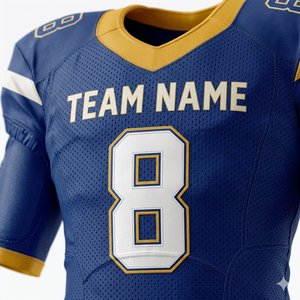 Últimos Modelos 2026 de Camisetas de Fútbol Americano Unisex, Uniformes Personalizados al por Mayor, Transpirables, Anti-UV, 100% Poliéster, Impresión Térmica, Manga Corta - Product Image 3
