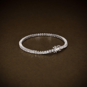Pulsera de tenis de lujo con 8 diamantes cultivados en laboratorio para mujer, certificada por IGI, oro de 14K, elegante regalo de joyería para bodas y fiestas - Product Image 3