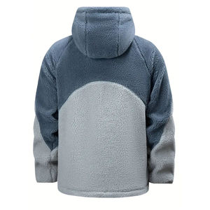 Chaqueta de Forro Polar Acolchada para Hombre, Estilo Moderno, Color Sólido, Cierre de Cremallera, Transpirable, Ecológica, Resistente al Viento, Ropa Casual de Invierno - Product Image 2