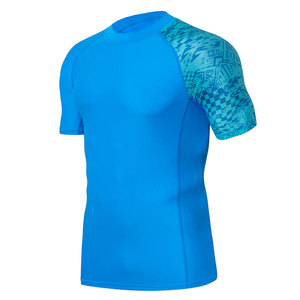 New <b>Design</b> Lightweight Soft Breathable Slim Fit Comfortable High Professional Short Sleeve <b>Custom</b> Logo Men <b>Compression</b> <b>Shirt</b> - Product Image 2
