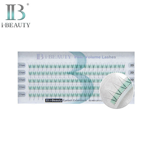 Extensions de cils I-Beauty SF-VH2D, bouquets pré-faits, cils à volume fin, horizontaux 2D, type C, individuels, haute qualité Corée du Sud - Product Image 1