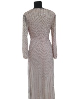 Nouvelle Robe de Soirée Élégante Grande Taille pour Femme, Faite Main, Broderie Perlée, Taille Basse, Antistatique, Coupe Slim
