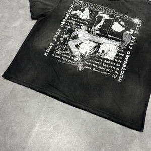 Camiseta de Hombre Oversize con Estampado Gráfico DTG, 100% Algodón, Estilo Vintage, Lavado a la Piedra, Efecto Desgastado y Roto - Product Image 2