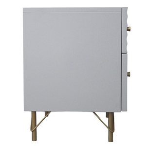 Elegante Ave Classic White French Muebles de dormitorio Hecho a mano Cofre de 3 cajones Hecho de madera de caoba maciza Cajones de almacenamiento elegantes - Product Image 2