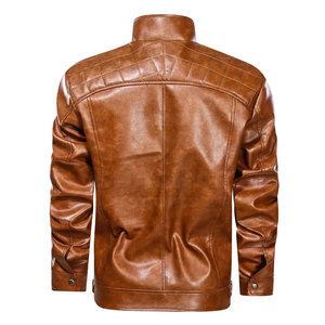 Vestes en cuir de haute qualité pour hommes, mode moderne et tenue quotidienne, vêtements décontractés, vestes d'hiver. - Product Image 3