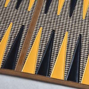 Caja de Backgammon de Viaje Personalizada de Alta Calidad y Ecológica, Tablero de Backgammon de Cuero o PU, Juego de Backgammon - Product Image 2