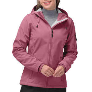 Chaquetas de Invierno Personalizadas de Softshell para Mujer, Térmicas, Transpirables, Impermeables, Resistentes al Viento, Ecológicas, con Capucha, Tallas Grandes - Product Image 2