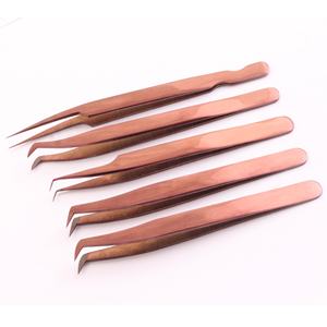 Le plus récent équipement de beauté durable de pinces à cils réutilisables en acier inoxydable avec pointe pointue commodément emballé - Product Image 3