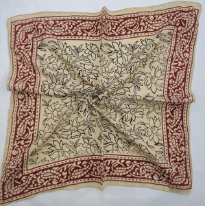 Bandana en coton biologique à imprimé floral, foulard léger pour l'été, imprimé indien au bloc, pour cheveux - Product Image 6